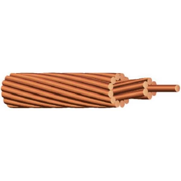 Marmon Home Improvement Prod Grounding Wire, Bare, Copper, 6 AWG